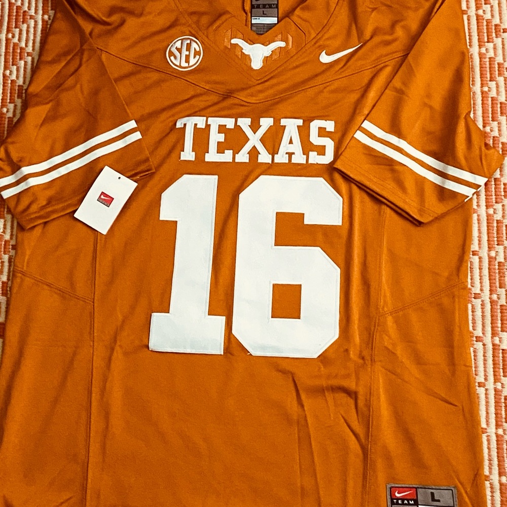 Texas Longhorns #16 Arch Manning Burnt Orange Jersey